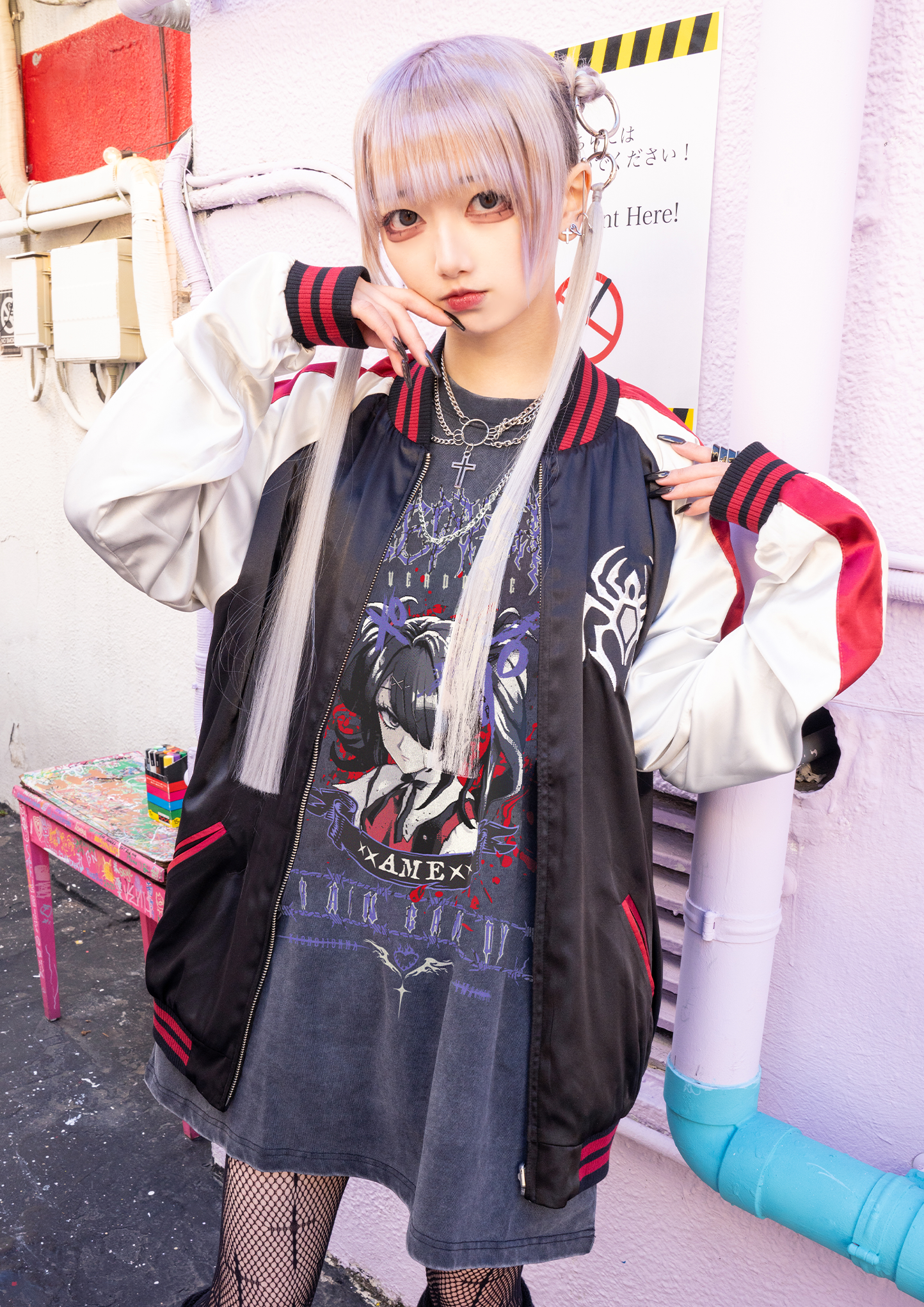 ニディガ展4開催記念 スカジャン リバーシブル　あめちゃん original