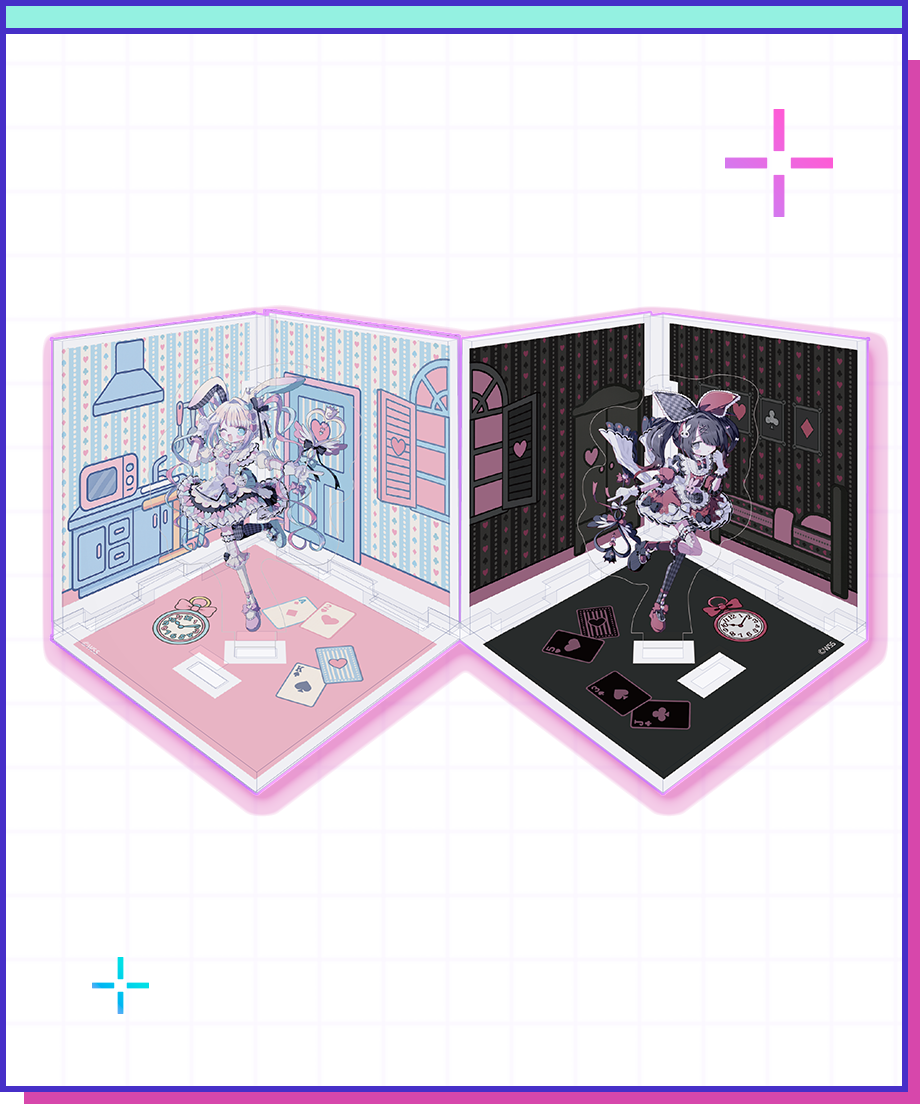 アクリルパネル バニーなあめちゃん ニディガ展4 バニバニくじB賞 おまけ付き ニディガ展4】あめちゃん2Wayアクリル＆トレカセット | NEEDY GIRL