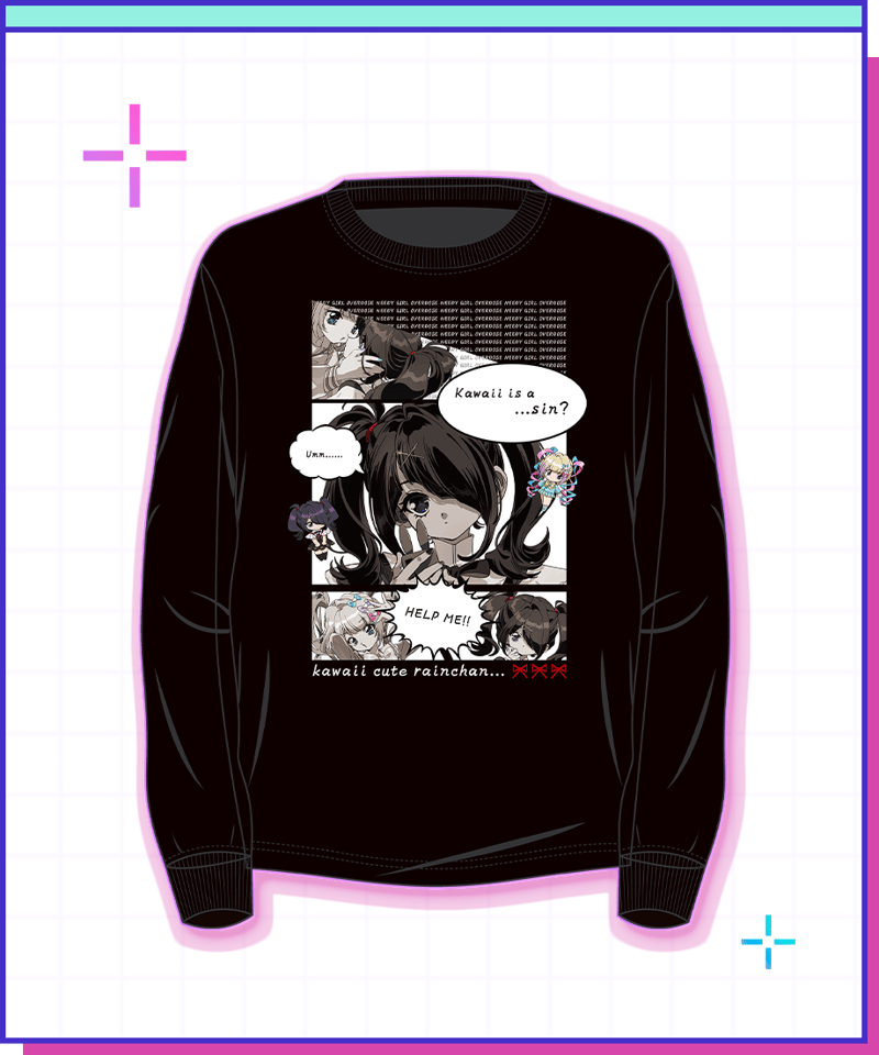 インターネットやめろT あめちゃんver ニディガ ロンT Tシャツ