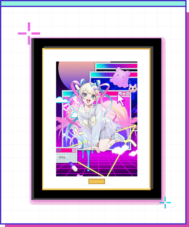 NEEDY GIRL OVERDOSE 　原画 ニディガ展4】複製原画お久しぶり先生Ver.2 | NEEDY GIRL OVERDOSE
