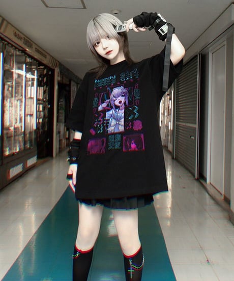 NEEDY GIRL OVERDOSE グラフィックTシャツ（昇天T）