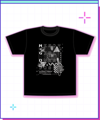 【SEPIA Re:Broadcast】NEEDY GIRL  OVERDOSE グラフィックTシャツ（インターネットエンジェう）Ver.Sepia