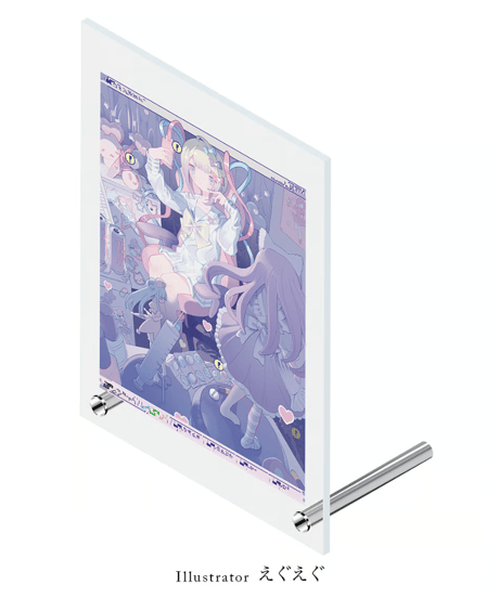 【過去グッズ掘り出し祭】絵画レプリカアクリルスタンド 　(えぐえぐ先生)