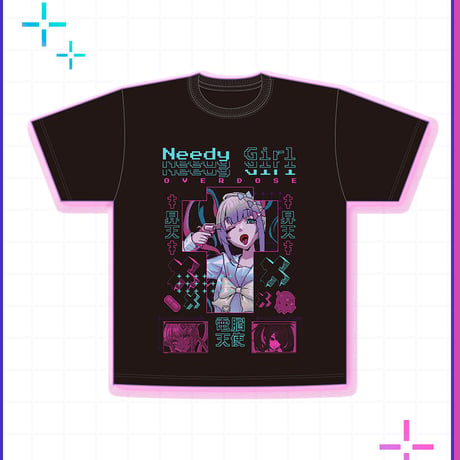 NEEDY GIRL OVERDOSE グラフィックTシャツ（昇天T）