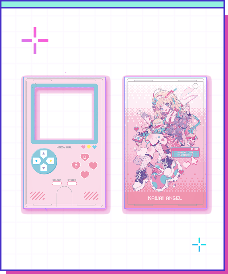 えんちゃん☆さん専用 ゆるふわえんじぇるがーる】超てんちゃんゲーム風ICケース | NEEDY