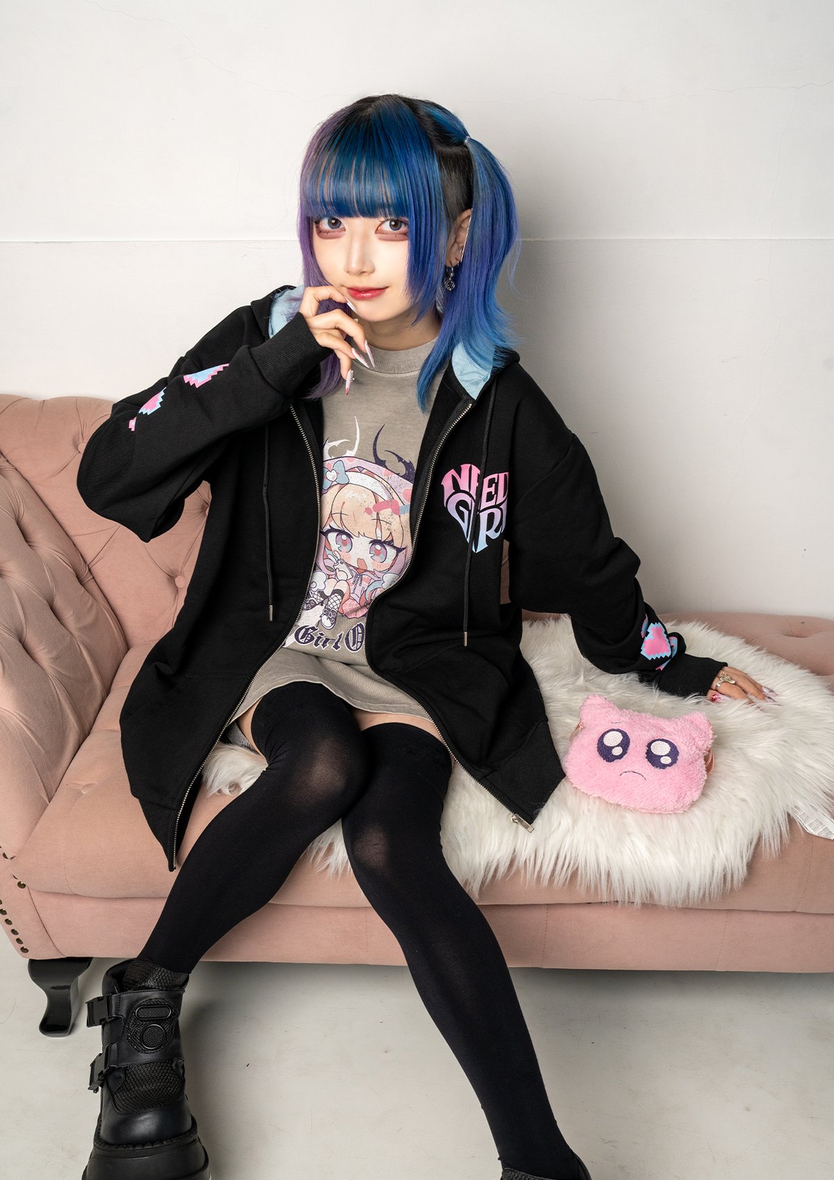 ゆるふわえんじぇるがーる】超てんちゃんジップパーカー | NEEDY GIRL ゆるふわえんじぇるがーる】超てんちゃんジップパーカー | NEEDY GIRL