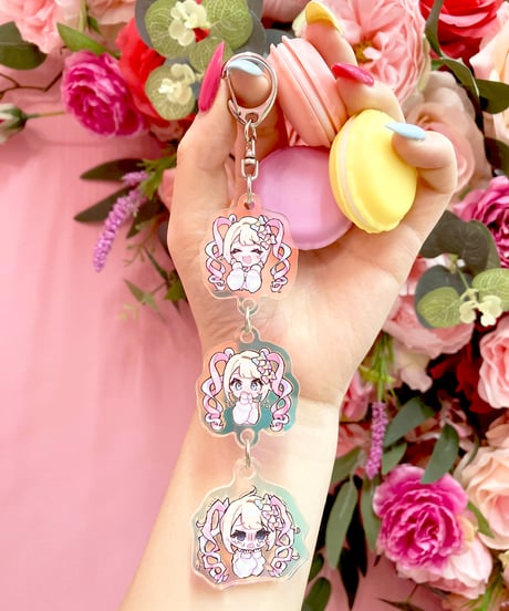 萌ナオミ先生超てんちゃん連結アクキー