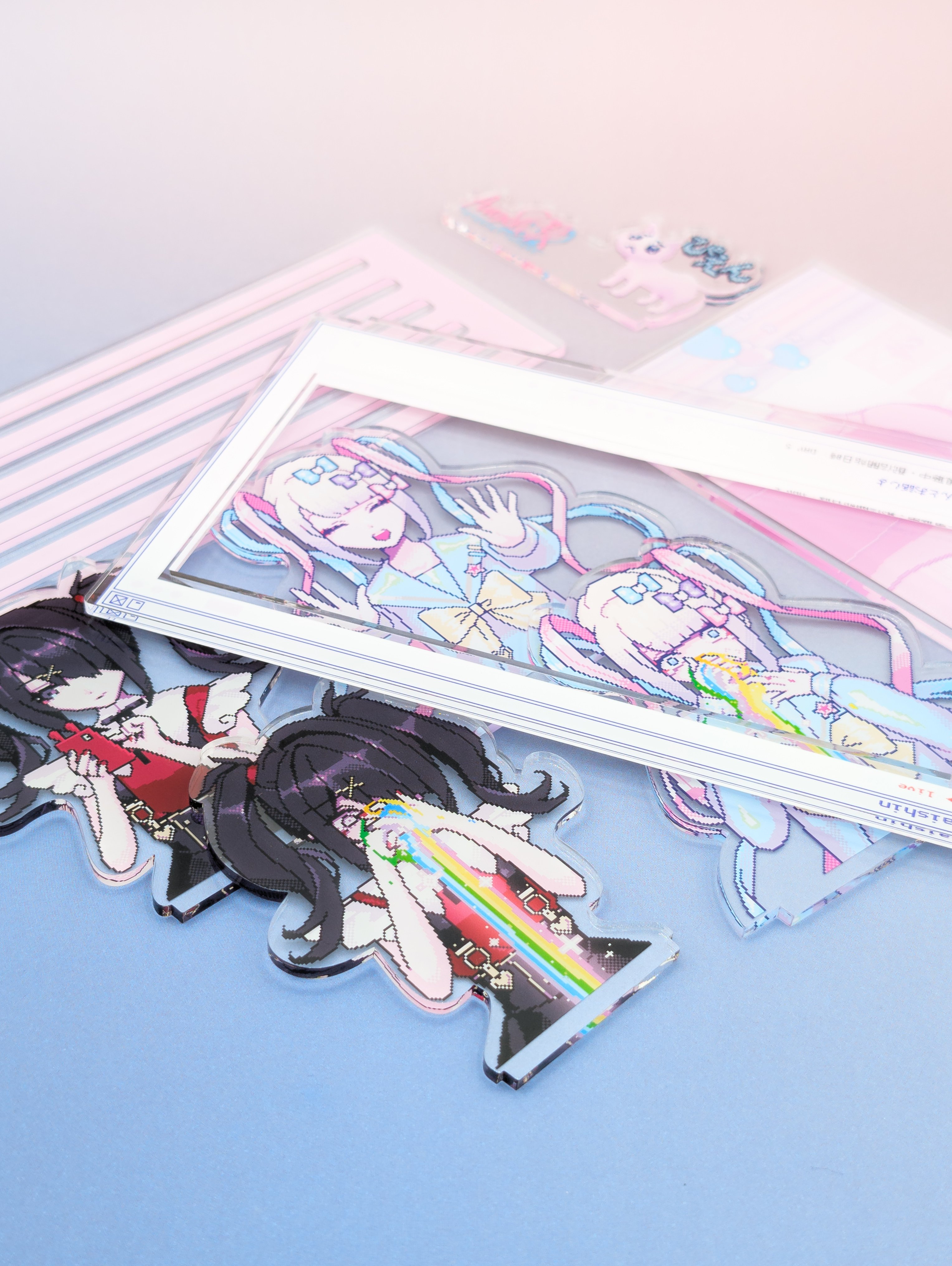 ニディガ展4】並べて遊んで配信画面風ジオラマアクスタ | NEEDY GIRL