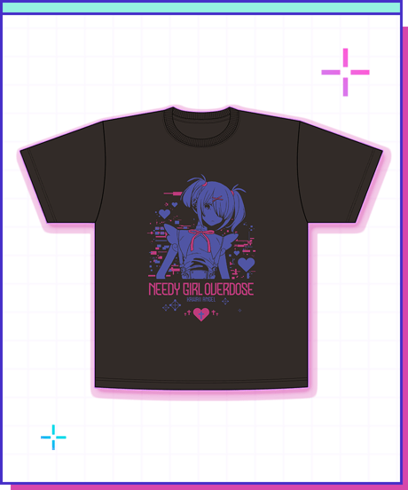 【ニコニコ超会議2026事後通販】Tシャツ／あめちゃん（バイオレット&ピンク）