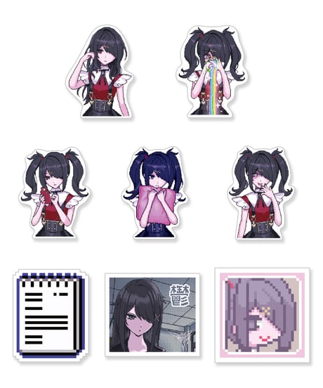 あめちゃんまみれフレークシール