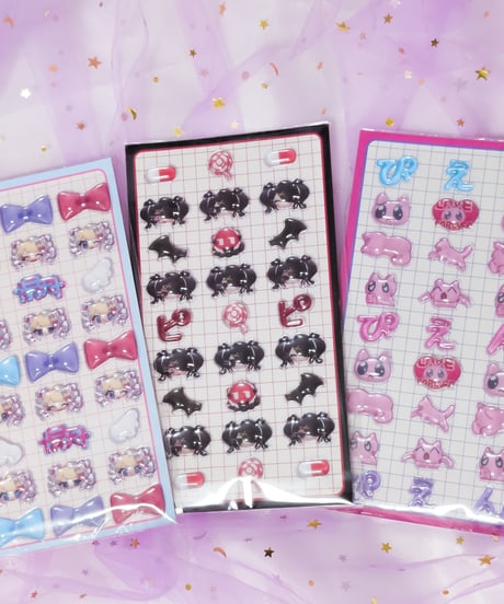 【POP-UP STORE in 原宿】ニディガ ぷっくりシール あめちゃん