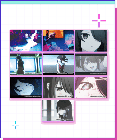 【あめちゃん生誕祭2026】トレーディングスクエア缶バッジ／あめちゃん（アニメ ver.）