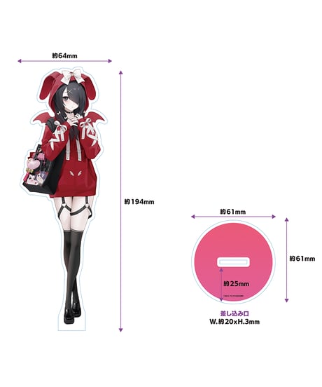 【事後通販】あめちゃんお出かけルックアクリルスタンド【ニディガ展2】