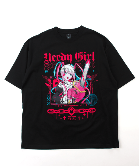 【ニディガ東西POPUPSTORE】NEEDY GIRL OVERDOSE グラフィックTシャツ（チェーンソー）