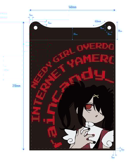 【ニディガ展】スマホショルダーバックver.2（あめちゃん）