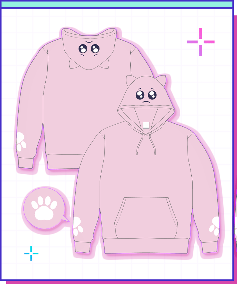 ニディガ ねこみみもふもふぴえんパーカー てんしのお茶会】ねこみみもふもふぴえんパーカー | NEEDY GIRL