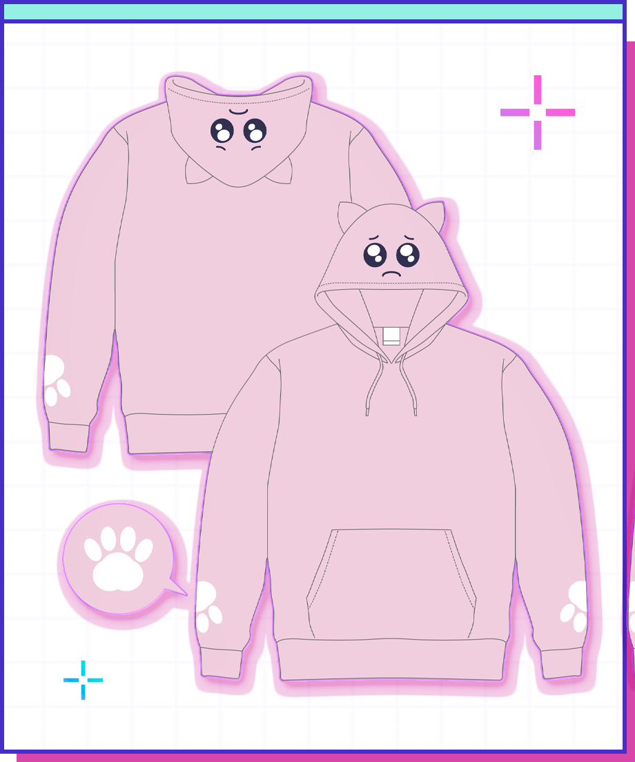 ニディガ ねこみみもふもふぴえんパーカー てんしのお茶会】ねこみみもふもふぴえんパーカー | NEEDY GIRL