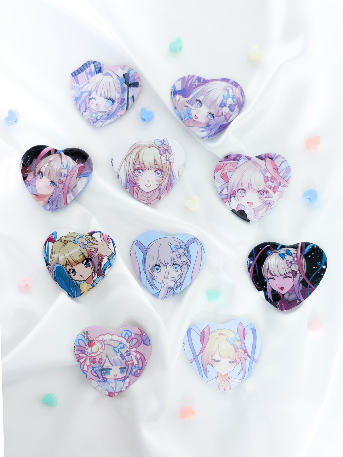 ニディガ展4事前通販】超てんちゃんトレーディングハート型缶バッジvol