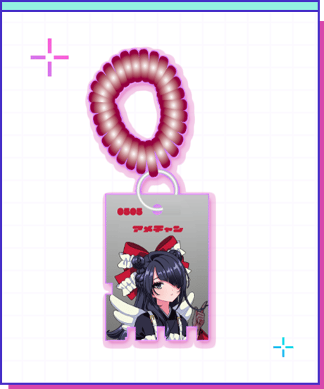 【ニディガ展4開催記念過去グッズ祭り】あめちゃんレトロカラーアクキー