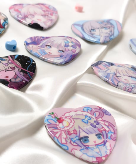 【ニディガ展4】超てんちゃんトレーディングハート型缶バッジvol.2