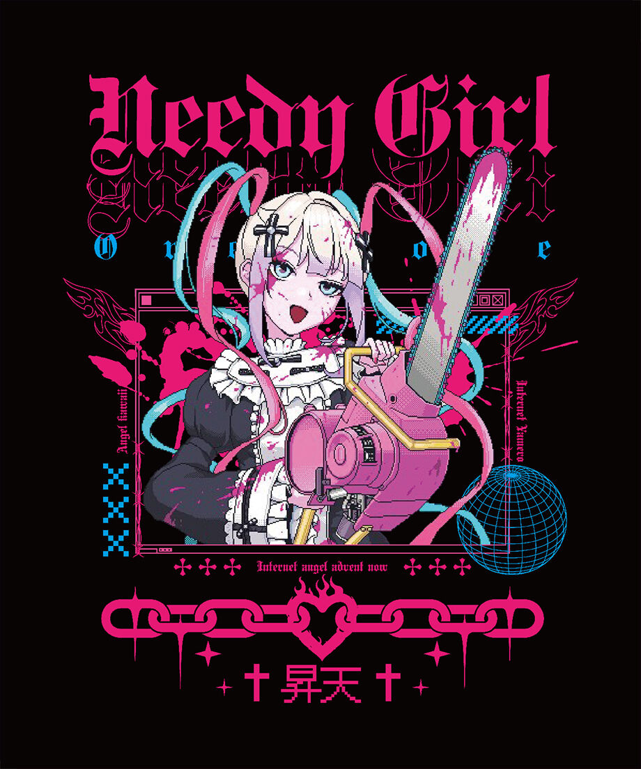 NEEDY GIRL OVERDOSE Tシャツ XLサイズ ゲーム ニディガ