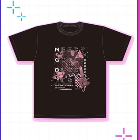 NEEDY GIRL OVERDOSE グラフィックTシャツ（インターネットエンジェう）