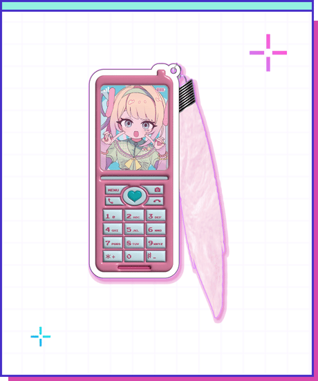 【ニディガ東名阪POPUPSTORE】超てんちゃんガラケーアクキー