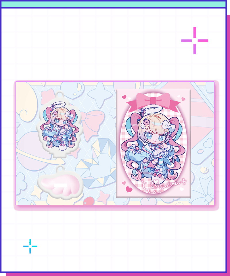 ニディガ展4事前通販】超てんちゃん2Wayアクリル＆トレカセット