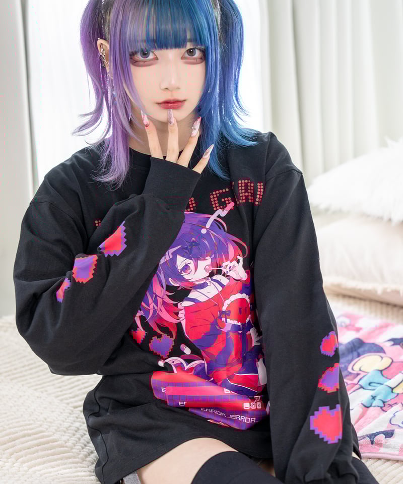 ゆるふわえんじぇるがーる】あめちゃんダークポップロンT | NEEDY GIRL