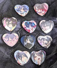 【ニディガ東名阪POPUPSTORE】あめちゃんトレーディングハート型缶バッジ