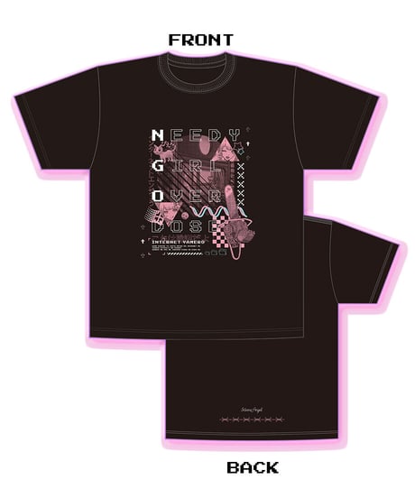 【事後通販】1stグッズ：NEEDY GIRL OVERDOSE グラフィックTシャツ（インターネットエンジェう）【ニディガ展2】