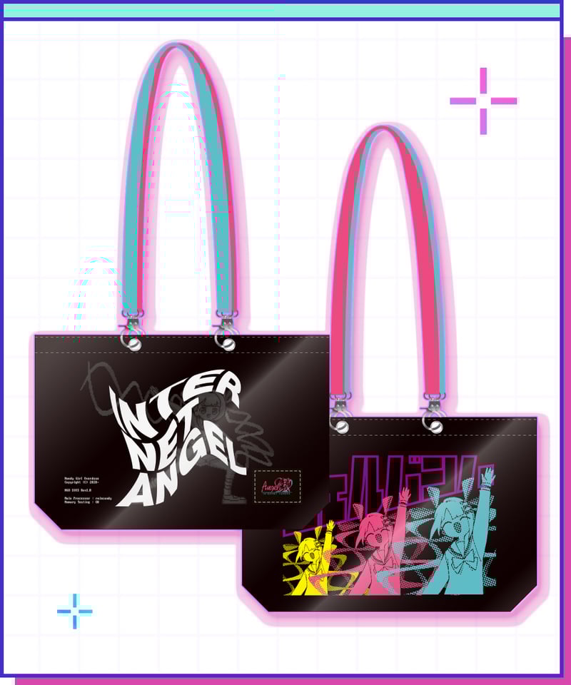 NEEDY GIRL OVERDOSE クリアトートバッグ 超てんちゃん 過去グッズ掘り出し祭】ジェルバンハ！クリアトートバッグ