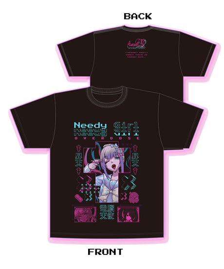 【事後通販】再販1stグッズ：NEEDY GIRL OVERDOSE グラフィックTシャツ（昇天T）【ニディガ展2】