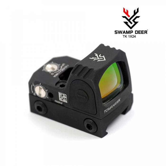 ドットサイト(SWAMP DEER EQC 1×24 Mini) SWAMP DEER OPTICS 1×24 Mini Reflex ドットサイト（実銃対応
