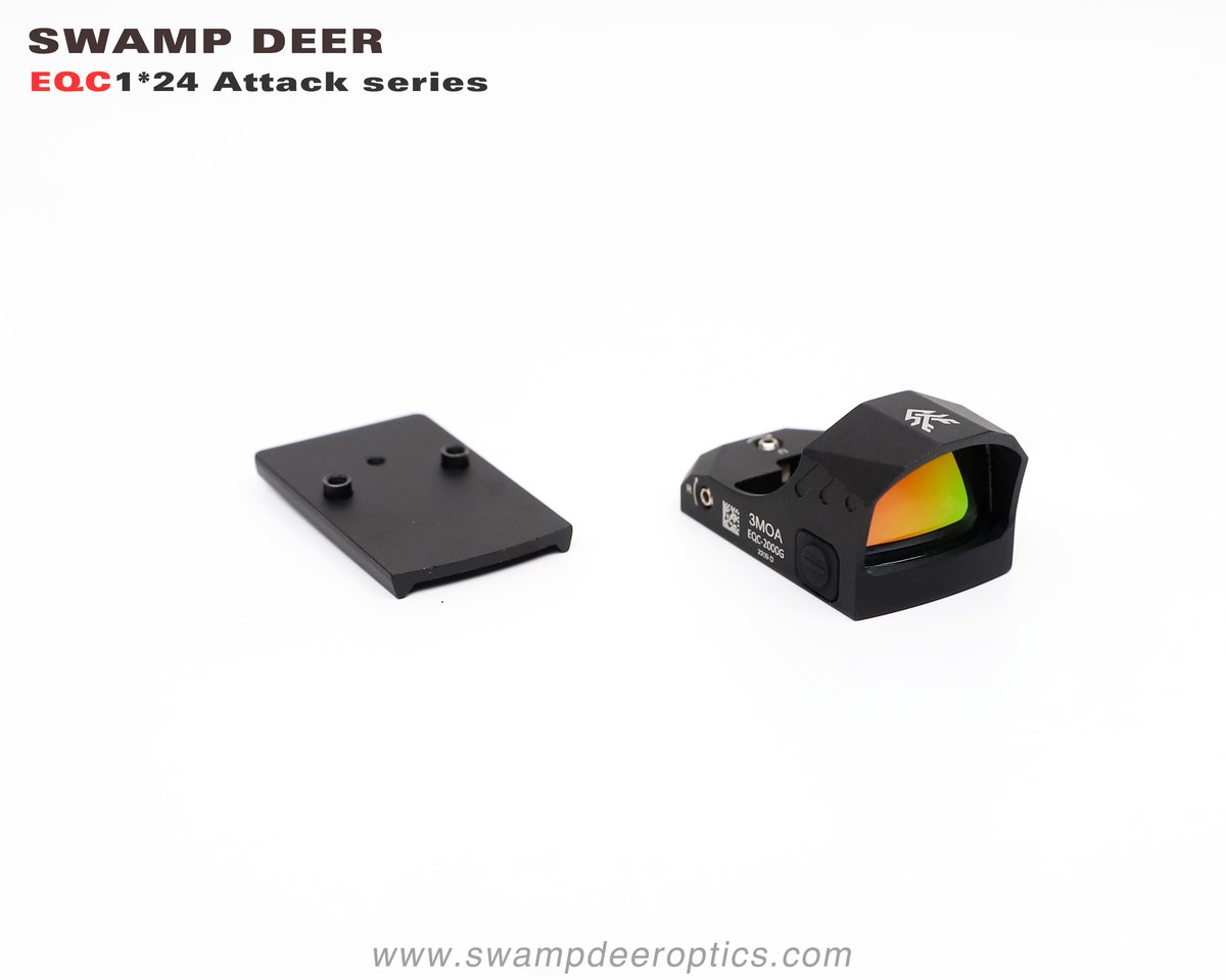 ドットサイト(SWAMP DEER EQC 1×24 Mini) SWAMP DEER OPTICS EQC 1×24 Mini ドットサイト（実銃対応規格）