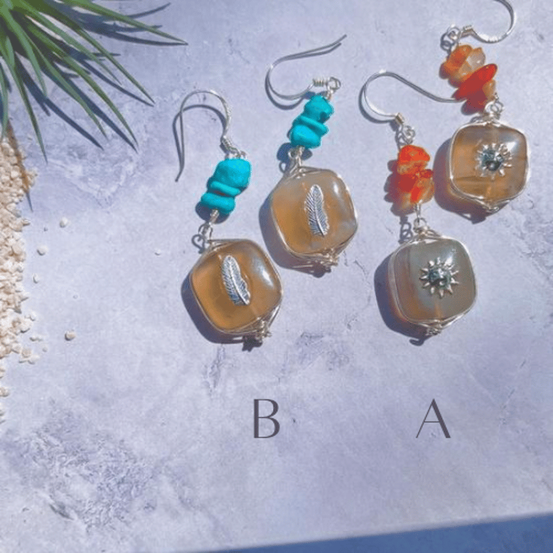 pierce〗 さざれ石ピアス×シルバー | mer scintillante