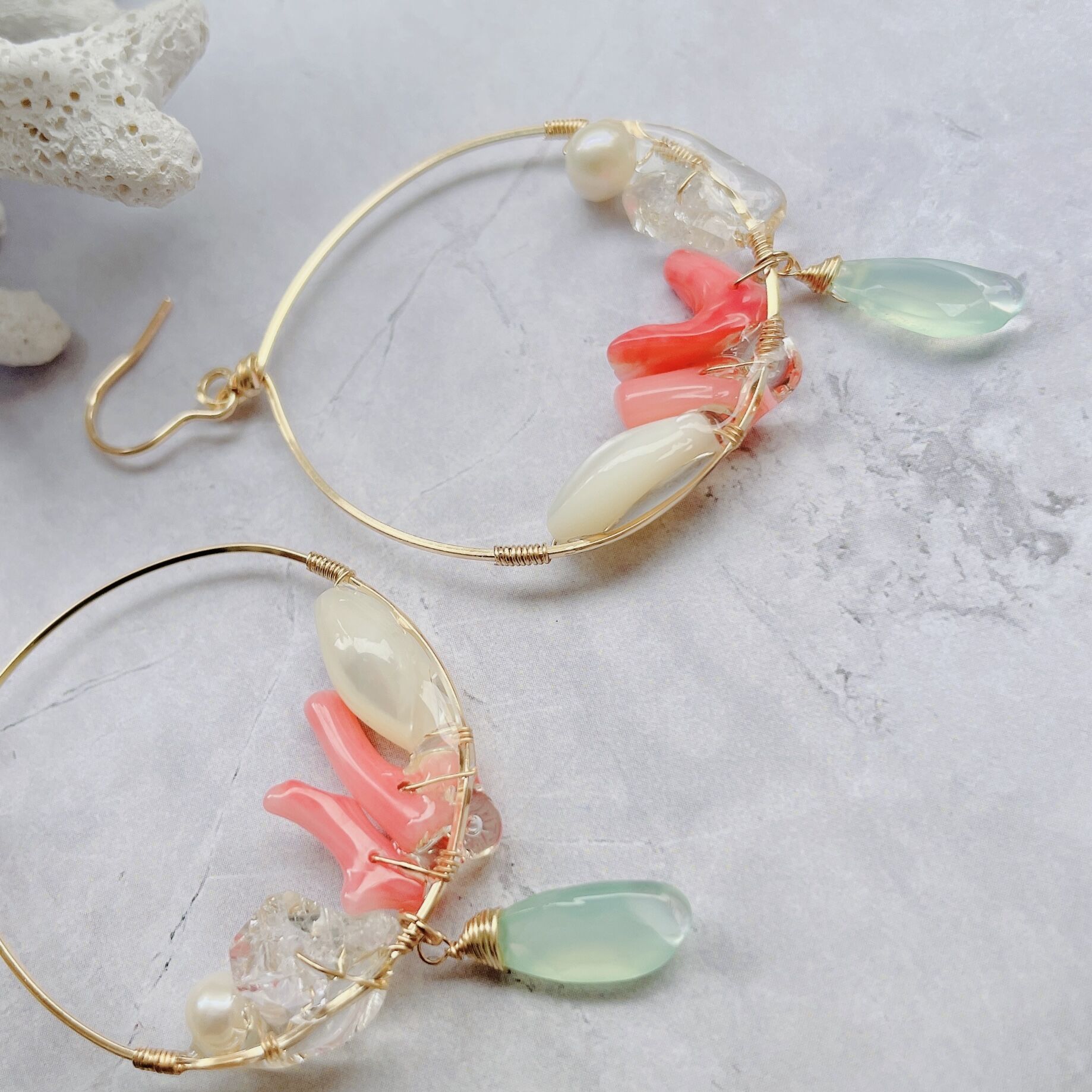 ≪117 ピンク≫レジンピアス 350円 original