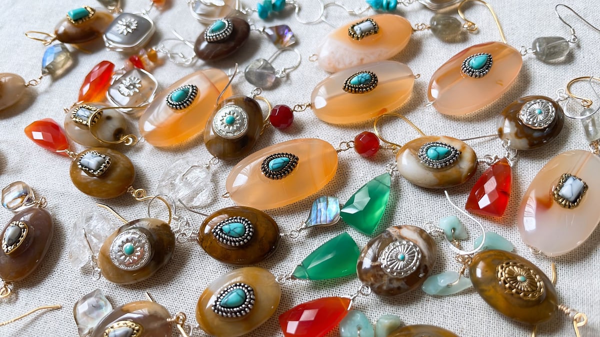 pierce〗 さざれ石ピアス×シルバー | mer scintillante 