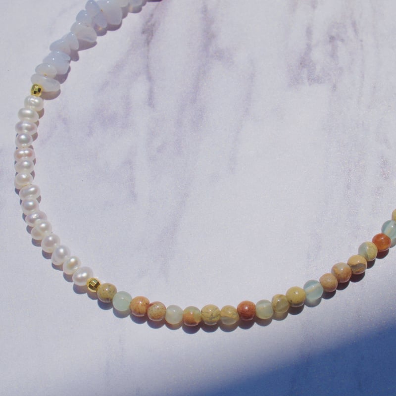 necklace 〗2way stone necklace(インプレッションストーン) | necklace 〗2way stone necklace(インプレッションストーン) |