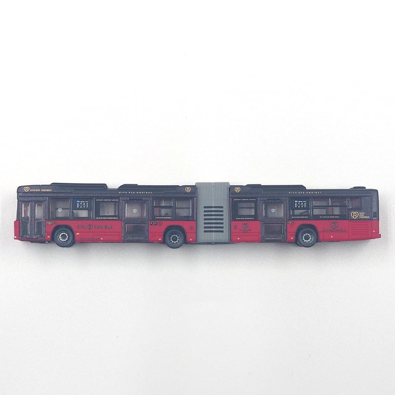 1/150スケールバス模型 バスコレクション「連節バス GIFU RED OMNIBUS