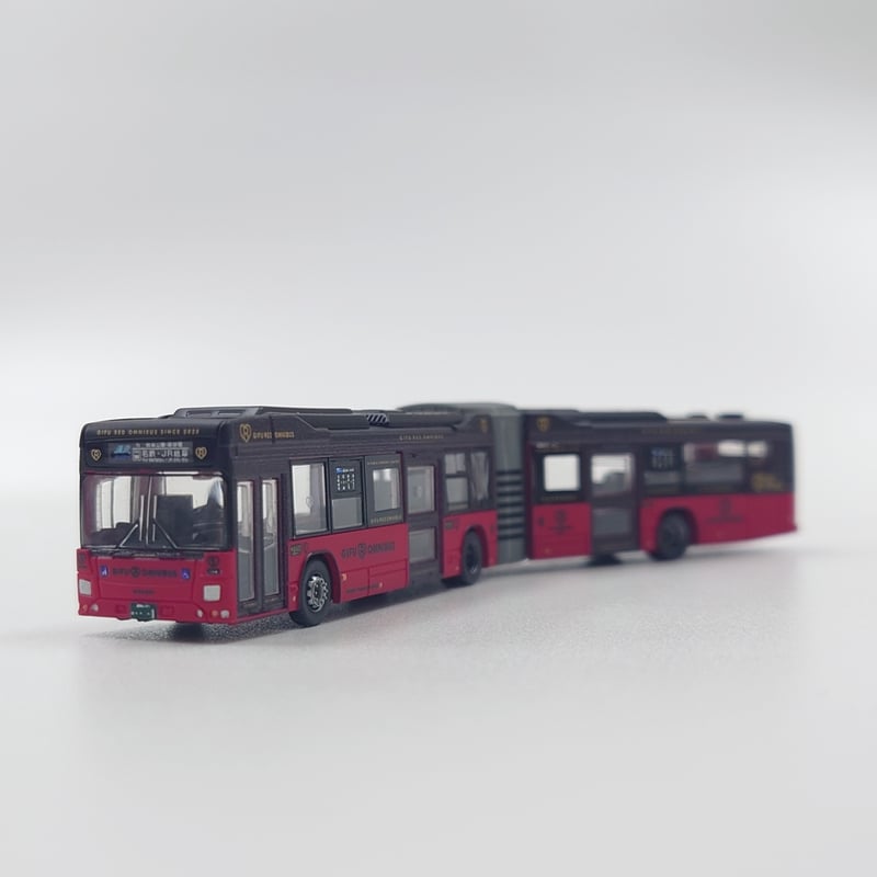 1/150スケールバス模型 バスコレクション「連節バス GIFU RED OMNIBUS