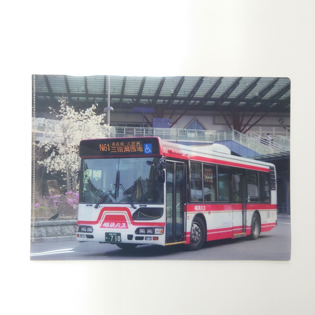クリアファイル（路線バス 日野ブルーリボンシティ 710号車） | 岐阜