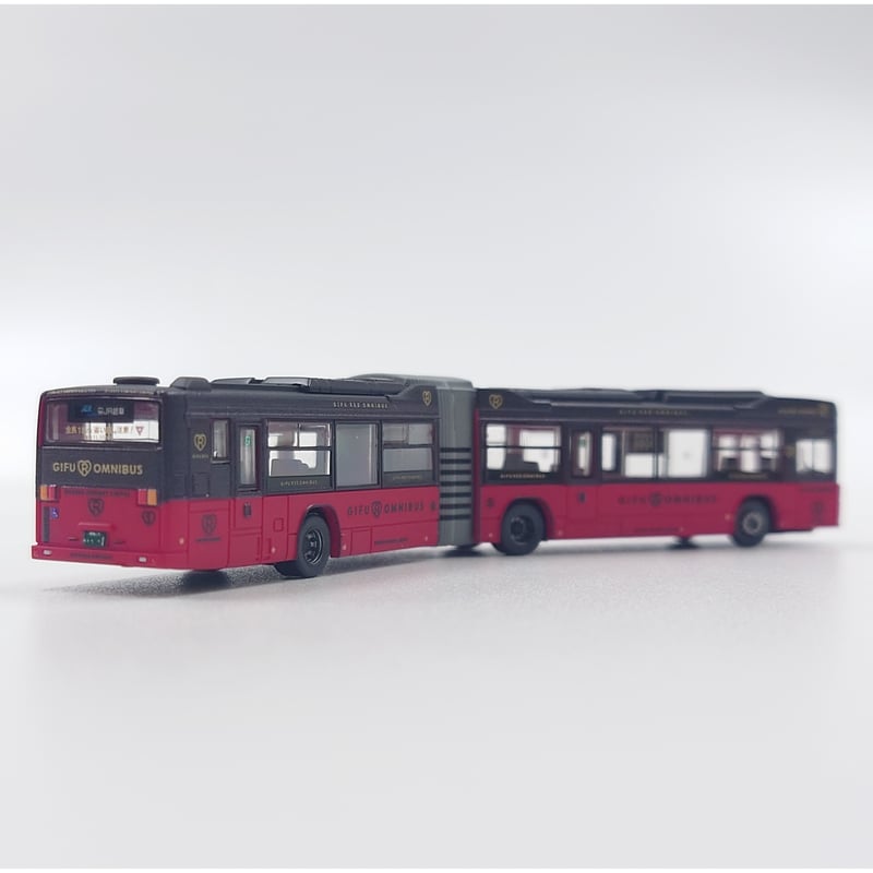 1/150スケールバス模型 バスコレクション「連節バス GIFU RED OMNIBUS
