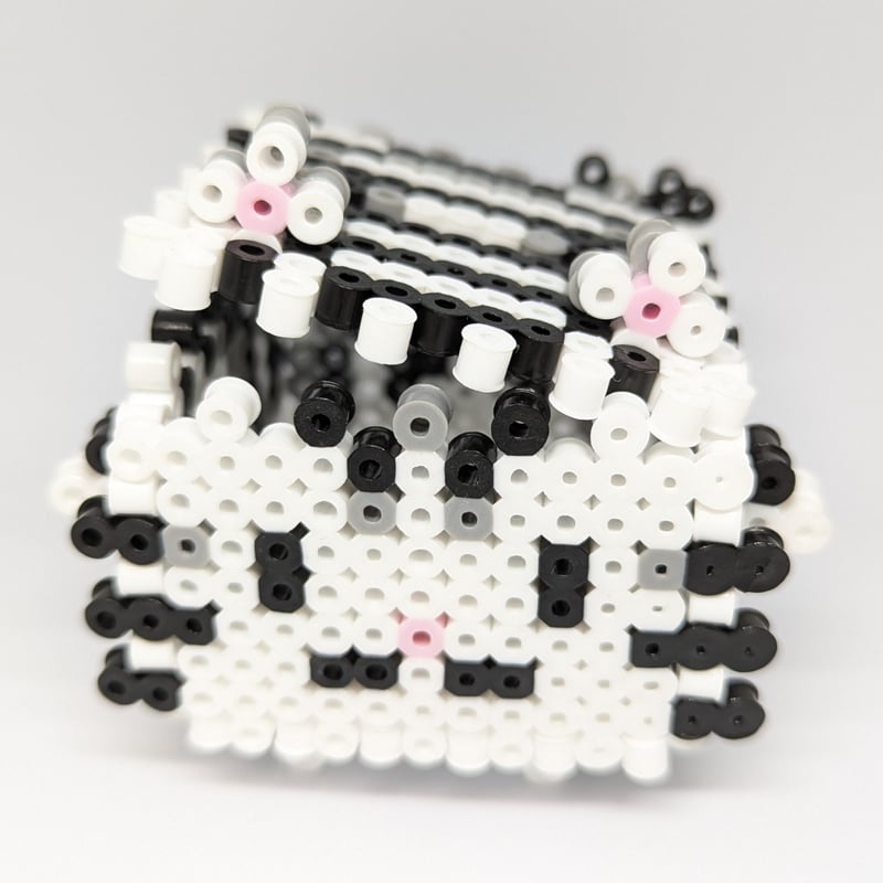 アイロンビーズ 貯金箱 もめんとうふ ネコ ニャントルズーアメリカン