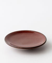 赤釉豆皿