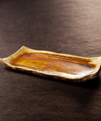 灰釉　まな板皿
