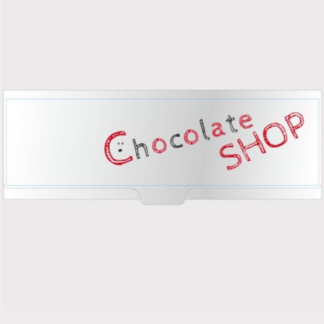 ペンケース(アルミペンケースVER)「チョコレートSHOPロゴ」