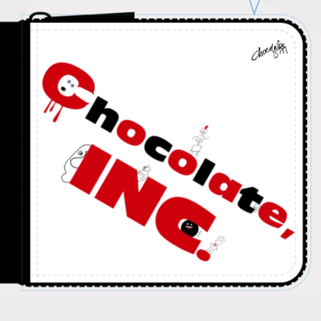 お財布「INCロゴとChocolateshopの仲間達」  【折財布】