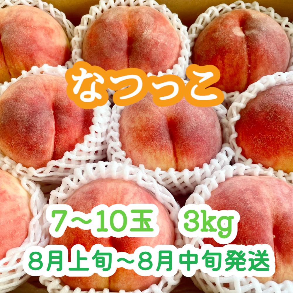 桃『なつっこ』 大玉7～10玉(3kg前後) | やなぎさわ農園 果逢（KAHOU）