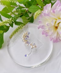 【イヤーカフ】アシンメトリー紫陽花カフ